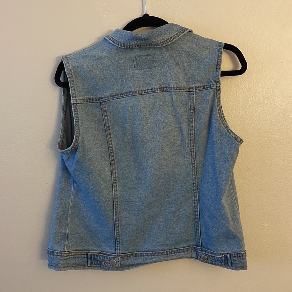 Universal Thread denim jean vest light wash S - Picture 4 of 6